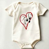 coton de tulear baby romper